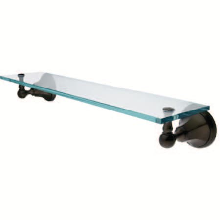 Kingston Brass Metropolitan Cosmetic Glass Shelf, Oil Rubbed Bronze BA4819ORB